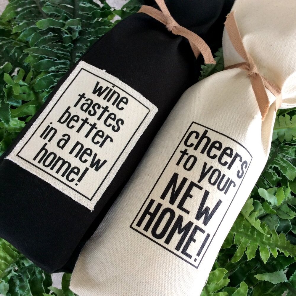 10 Custom REALTOR Wine Gift Bags for Baskets, Marketing Sales Housewarming Gift